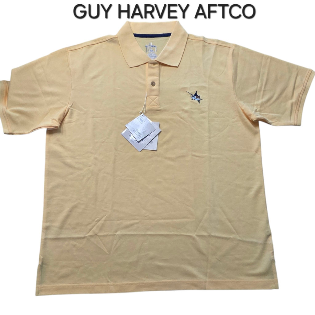 Guy Harvey Light Yellow Polo Shirt